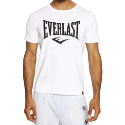 Offres ✨ Fitness Homme Everlast T-shirt Manches Courtes Everlast Russel BLANC 👏 -Combat Sport magasin 0244536151114d4fa48241e0b298d01e