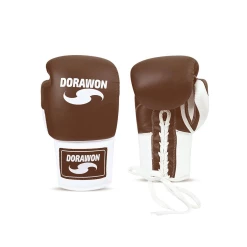 Tout neuf 🔔 Boxe Dorawon Dorawon, Gants De Boxe Cuir Competition À Lacets Bradford, Marron Et Blanc MARRON 😉