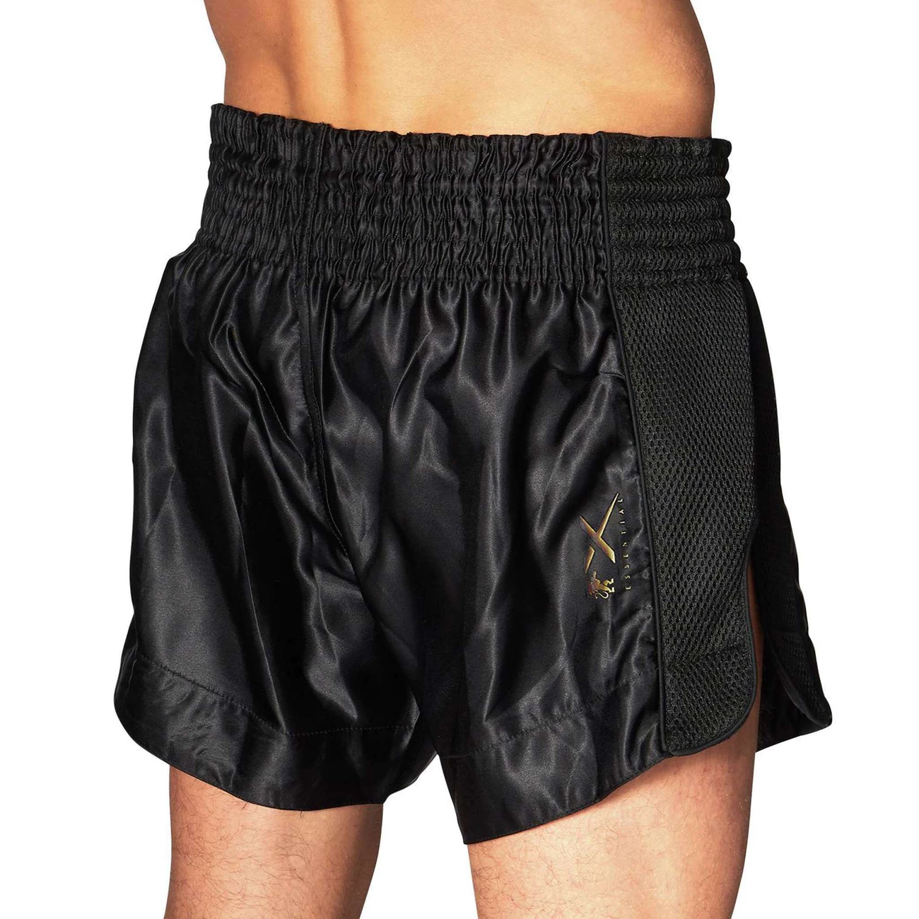 Meilleure affaire 🧨 Boxe Unisexe Leone 1947 Short De Kickboxing Boxe Thaï Essential NOIR 🛒 6 Meilleure affaire 🧨 Boxe Unisexe Leone 1947 Short De Kickboxing Boxe Thaï Essential NOIR 🛒 – Image 4