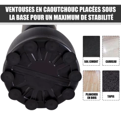 Vente flash ❤️ Homcom Sac De Frappe Autoportant 🔥 -Combat Sport magasin 388ba076707e4faebc8c725ae0299e88