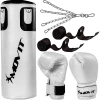 Tout neuf 🤩 Boxe Movit Kit De Boxe Movit® Avec Sac De Boxe 25 Kg, 2 Gants De Boxe 12 Oz, 2 Bandes De Ma ✔️ -Combat Sport magasin 3d1fe3f7b395465ea3701c89f48467b6
