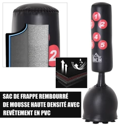 Vente flash ❤️ Homcom Sac De Frappe Autoportant 🔥 -Combat Sport magasin 49661cb3bb3041fb9833fe3af4eb17a6