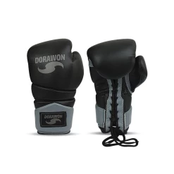 De gros 😍 Boxe Dorawon Dorawon, Gants De Boxe Cuir Competition À Lacets Black, Noir NOIR 🧨 -Combat Sport magasin 6204c1232a884090ba0dad3c48e7a2ef 1