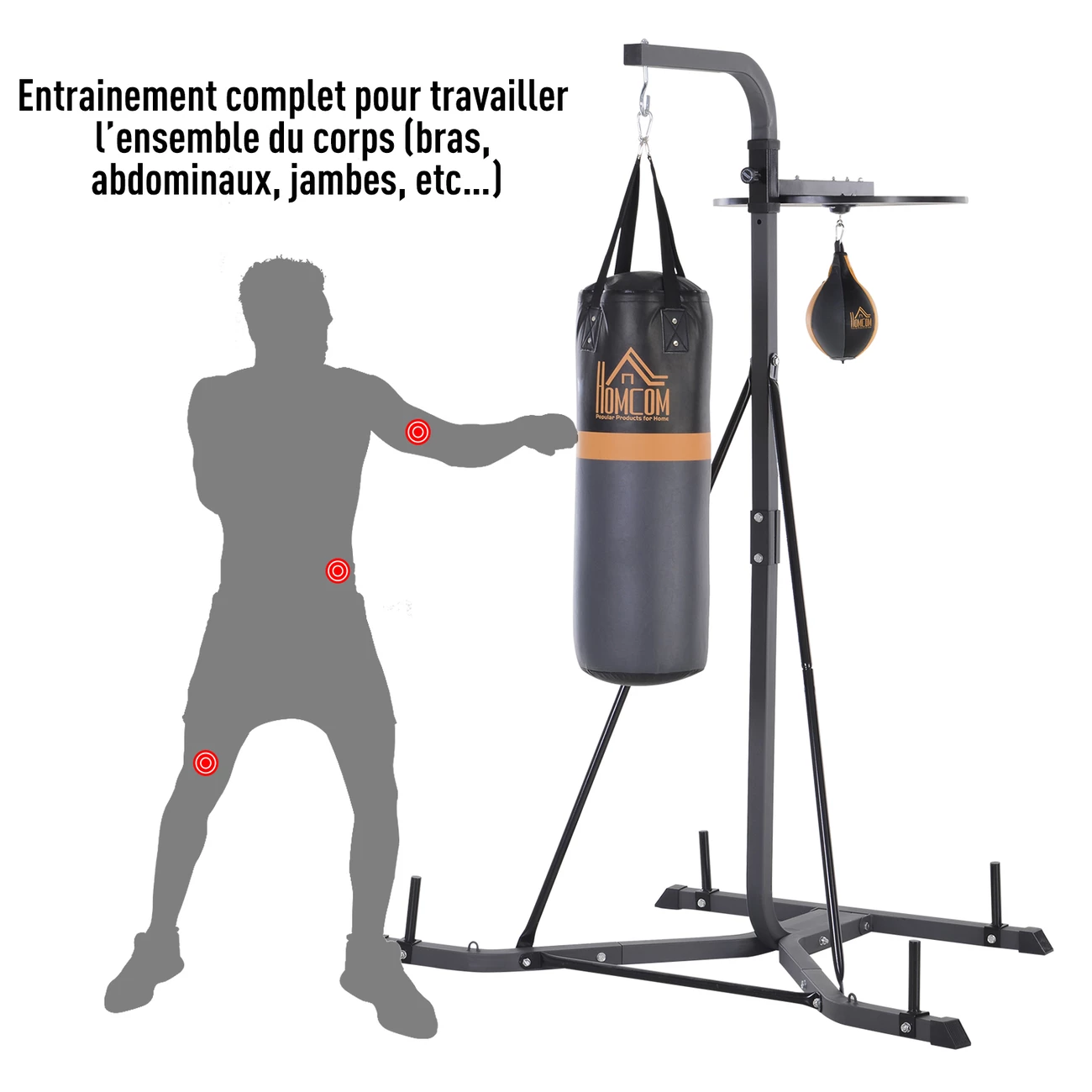 Sortie 🧨 Homcom Station De Boxe Complète 🤩 6 Sortie 🧨 Homcom Station De Boxe Complète 🤩 – Image 4