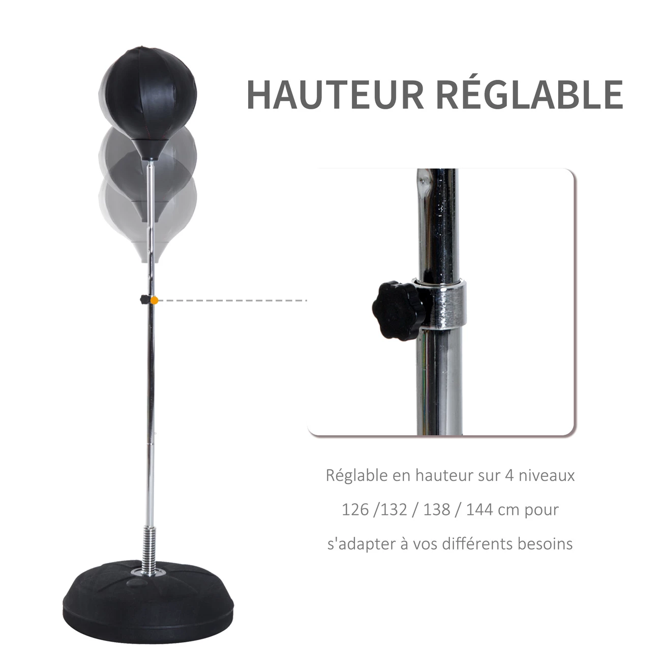 Offres 🥰 Homcom Punching Ball Sur Pied 👏 6 Offres 🥰 Homcom Punching Ball Sur Pied 👏 – Image 4