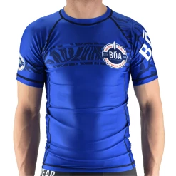 Meilleure vente 🎁 Boxe Thailandaise Boa Rashguard Bõa 🏄 Surfing Team BLEU 🛒