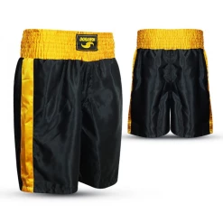 De gros 🤩 Boxe Adulte Dorawon Dorawon, Short De Boxe En Satin Phoenix, Noir Et Or JAUNE ❤️