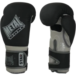 Bon marché ❤️ Boxe Anglaise Metal Boxe Gants De Boxe D'entrainement Metal Boxe Star NOIR 🥰 -Combat Sport magasin ba6283e6b1944908b72c322886542d4d
