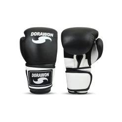 Le moins cher 💯 Boxe Dorawon Dorawon, Gants De Boxe Cuir Newcastle, Noir Et Blanc BLEU 🌟