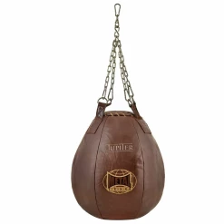 Nouveau 🎁 Boxe Anglaise Metal Boxe Sac De Frappe Grande Poire Cuir Metal Boxe Jupiter MARRON 😍