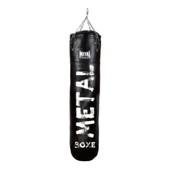 Coupon 👏 Boxe Anglaise Metal Boxe Sac De Frappe Cuir Metal Boxe Heracles 120 NOIR 🌟