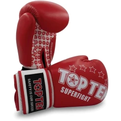 Grosses soldes 😀 Boxe Anglaise Top Ten Gants Multiboxes Top Ten Superfight Stars ROUGE ✔️ -Combat Sport magasin f3c29889746a4c03a87db32c5f318969